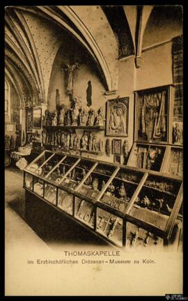 Tarjeta postal de vista interior de la Thomaskapelle en del Museo Diocesano Erzbischöflichen en C...