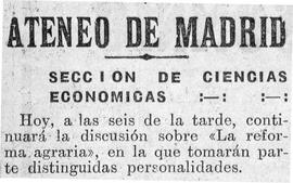 1932-01-08. Continúa el debate sobre la reforma agraria. El Liberal (Madrid)