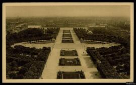 Tarjeta postal de vista general del Campo de Marte y la Escuela Militar de París editada por las ...