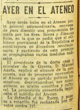 1931-05-13. Junta general de socios. El Liberal (Madrid)