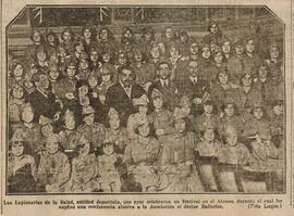 1930-01-17. Fotografía del festival de las Legionarias de la Salud. El Liberal (Madrid)