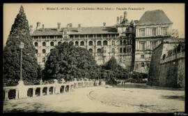 Tarjeta postal de vista exterior de la fachada de Francisco I del Castillo de Blois editada por R...