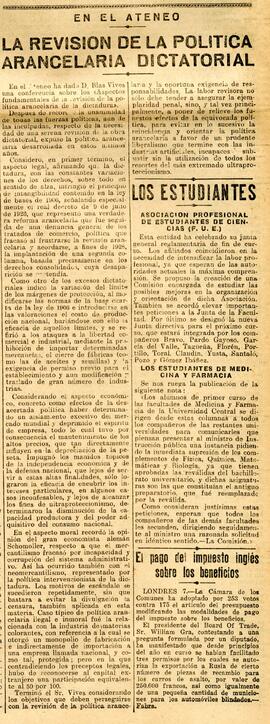 1931-05-08. Reseña de la conferencia de Blas Vives. El Liberal (Madrid)