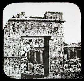 
Detalle de una puerta del templo en la Isla de Philae (Egipto).
