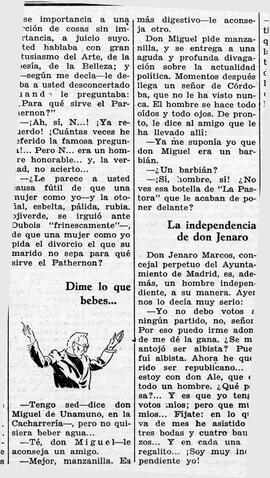1931-11-08. Anécdota de Miguel de Unamuno en la Cacharrería. Ahora (Madrid)
