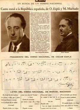 1931-04-26. Canto rural a la República española, de O. Esplá y M. Machado. Ahora (Madrid)