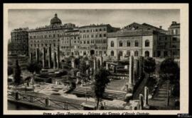Tarjeta postal del Templo de Hércules Custodio Largo di Torre Argentina en Roma editada por A. Sc...