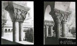Capiteles de claustros (uno de ellos es del Monasterio de Santo Domingo de Silos)