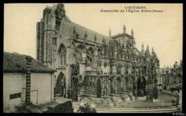 Tarjeta postal de vista interior de la Église Notre-Dame de Louviers editada por E. Barbier para ...