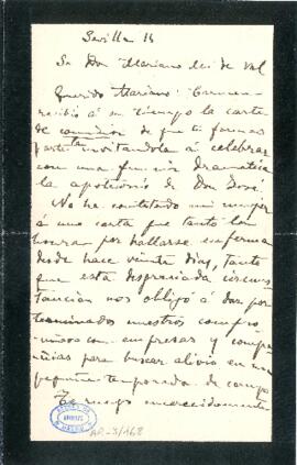 1905-03-15. Carta de Federico Oliver
