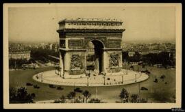 Tarjeta postal del Arco del Triunfo de L’Etoile en París editada por las Éditions d'art Yvon en l...