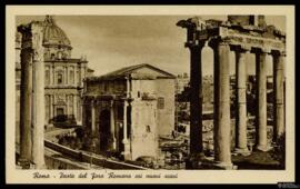 Tarjeta postal de las nuevas excavaciones en el Foro Romano de Roma editada por  A. Scrocchi en M...