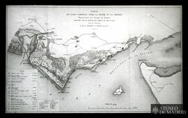 "Carte des dunes comprises entre la Seudre et la Gironde. Représentant les ouvrages de fixat...