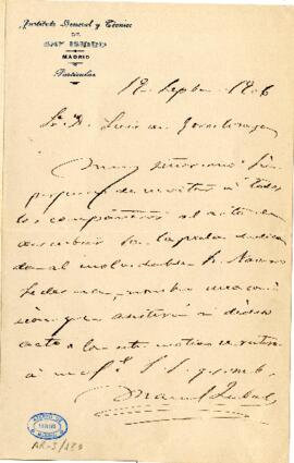 1906-09-19. Carta de Manuel Zabala