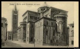 Tarjeta postal de vista exterior del Ábside de la Catedral de Parma Editada por Tito Leonesi [en ...