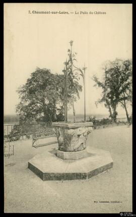 Tarjeta postal del pozo del Castillo de  Chaumont-sur-Loire editada por Laussedat en Châteaudun