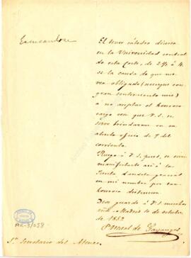 1852-10-10. Carta de Pascual de Gayangos