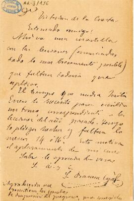 1897-09-30. Carta de Santiago Ramón y Cajal