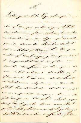1852-1854?. Carta de M. Cortina