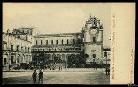 Tarjeta postal de vista exterior del flanco de la Catedral de Monreale editada por F. Verderosa e...