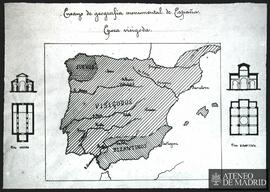 "Mapa monumental de España. Ensayo de geografía monumental de España. Época visigoda"