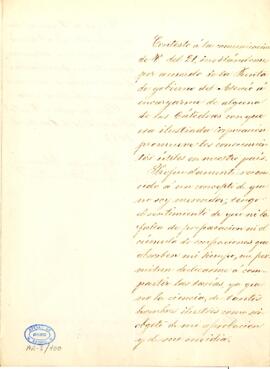 1863-10-30. Carta de Alejandro Oliván