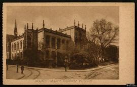 Tarjeta postal de fotograbado de vista exterior del Wallraf Richartz Museum en Colonia editada po...