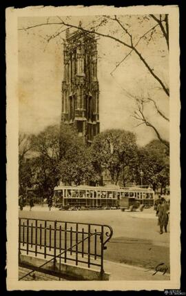 Tarjeta postal de vista exterior de la Tour Saint-Jacques de París editada por las Éditions d’Art...