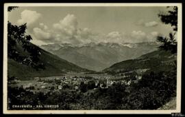 Tarjeta postal circulada de vista panorámica de Craveggia, en el Valle Vigezzo, fotografía de C. ...