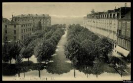 Tarjeta postal de la Place Royale de Pau editada por Lévy Fils et Cie. en París