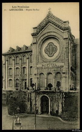 Tarjeta postal de vista exterior del Hospital de Saint-Frai u Hôpital de Notre-Dame des Douleurs ...