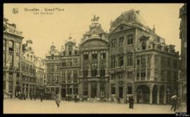 Tarjeta postal del lado suroeste de la Grand'Place de Bruselas editada por Ernest Thill para Nels...