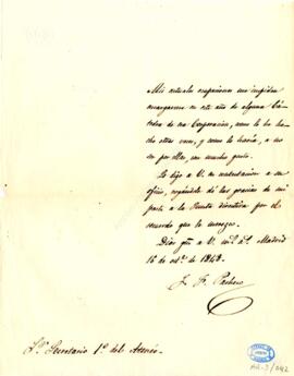 1848-10-16. Carta de Joaquín Francisco Pacheco