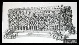 Arcón con decoración gótica