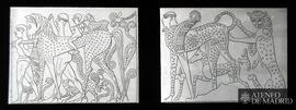 Frescos de la tumba Campana de Veii [Dibujos de las pinturas de la Tumba Campana, en Veyes]