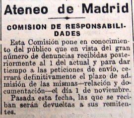 1930-10-23. Comisión de responsabilidades. El Liberal (Madrid)