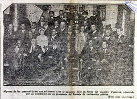 1931-06-04. Fotografía del banquete homenaje a Miguel de Unamuno. El Liberal (Madrid)
