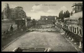 Tarjeta postal del Estadio Palatino de Roma editada por la Libreria Radium en Portici Esedra, 51,...