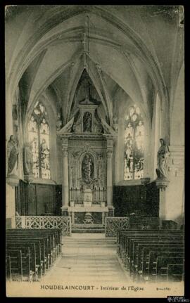 Tarjeta postal de vista interior de la Église Saint-Pierre-ès-Liens de Houdelaincourt editada por...