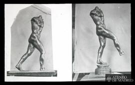 La escultura de la izquierda es Hipnos, de Jumilla (Murcia). Bronce. Berlín, Antiquarium
