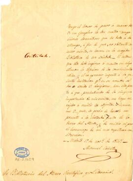 1847-11-01. Carta de Manuel Cañete