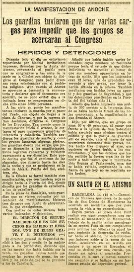 1931-10-15. Manifestación convocada por un grupo de ateneístas. El Liberal (Madrid)