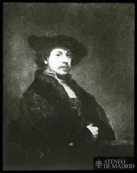 
Londres. National Gallery. Rembrandt, Hamenszoon van Rijn: "Autorretrato con blusa bordada&...