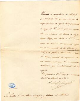 1863-06-03. Carta del marqués de Corvera