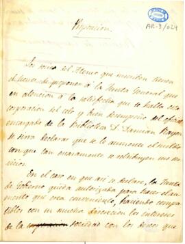 1847-09-20. Proposición de Ramón de Campoamor y Juan de Lorenzana