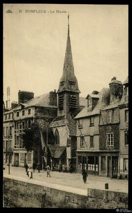 Tarjeta postal de vista exterior del Museo de Honfleur editada por la Compagnie Alsacienne des Ar...