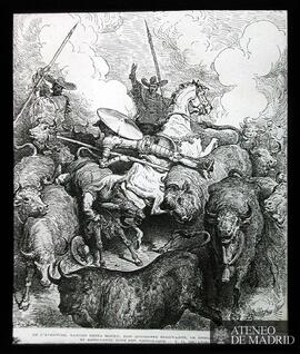
Ilustración de "Don Quijote de la Mancha" por Gustave Doré: "De l'aventure, Sanch...