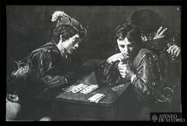Caravaggio, Michelangelo Merisi da: [Hombres jugando a las cartas]