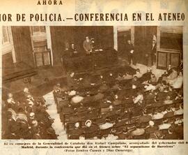 1931-05-16. Fotografía de la conferencia de Rafael Campaláns. Ahora (Madrid)