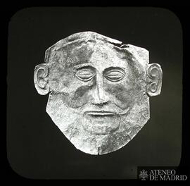 
Goldmaske aus einem mykenischen Schachtgrab [Máscara funeraria procedente de una de las tumbas d...